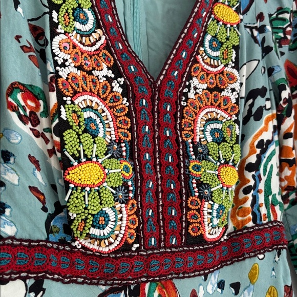 :Price Firm: Anthropologie Akemi + Kin Beaded Karina Dress in Blue - Picture 10 of 16